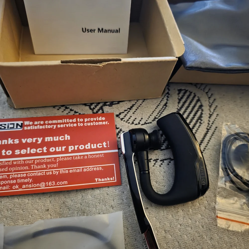 New Bluetooth Headset with Microphone - Black